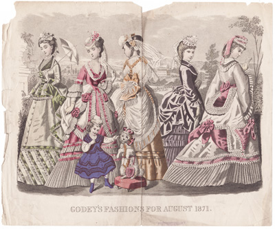Godey's Fashions for August 1871